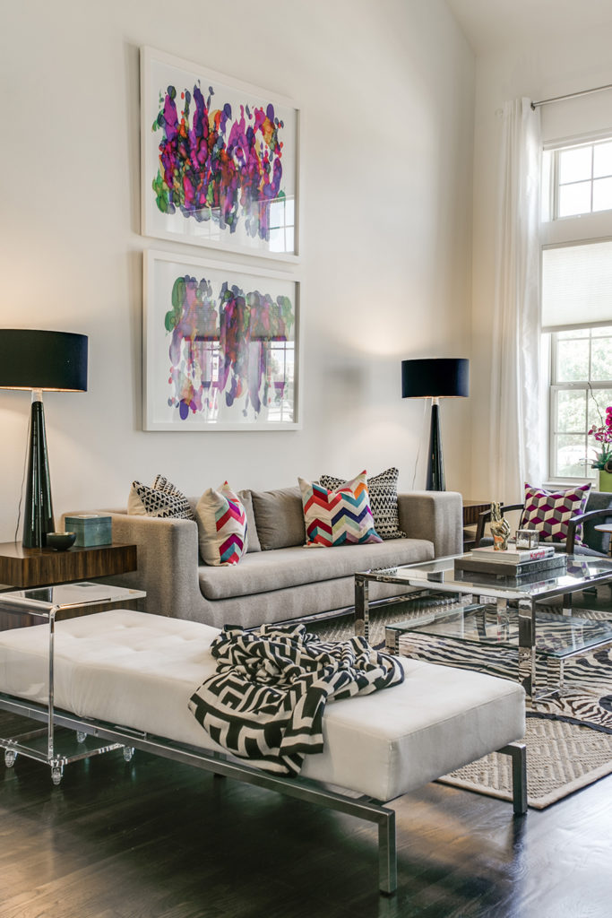 Pulp Design Studios Vibrant Townhome Living Room