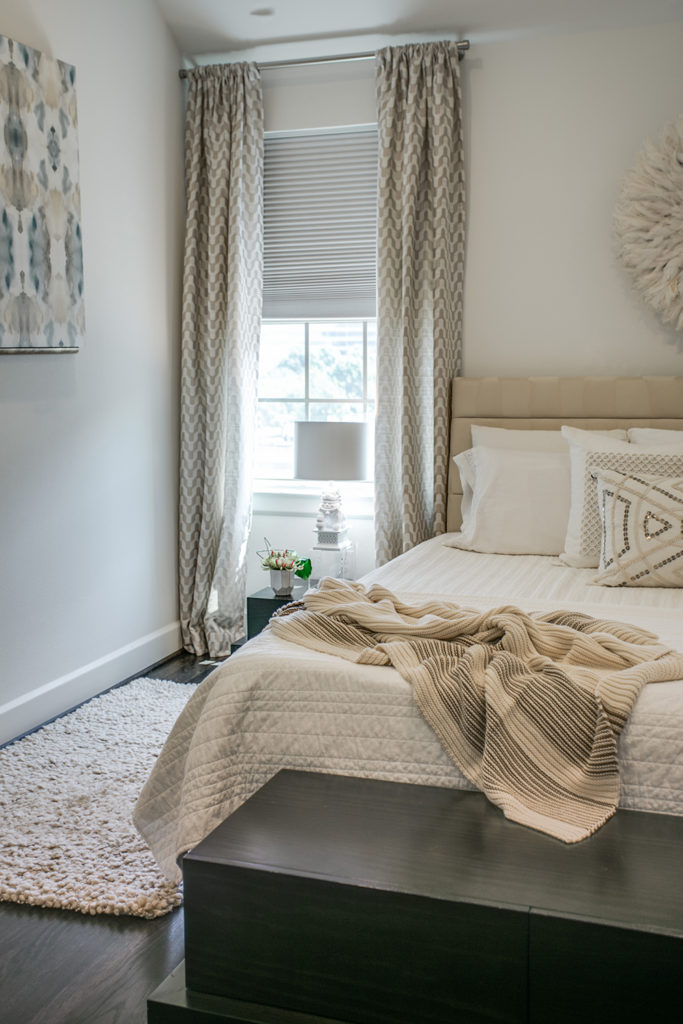 Pulp Design Studios Vibrant Townhome Master Bedroom Vignette