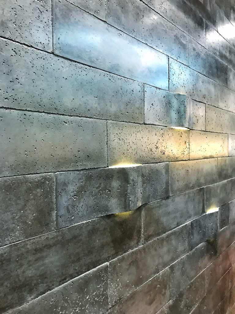Ann Sacks Concrete Tiles with lighting KBIS 2017