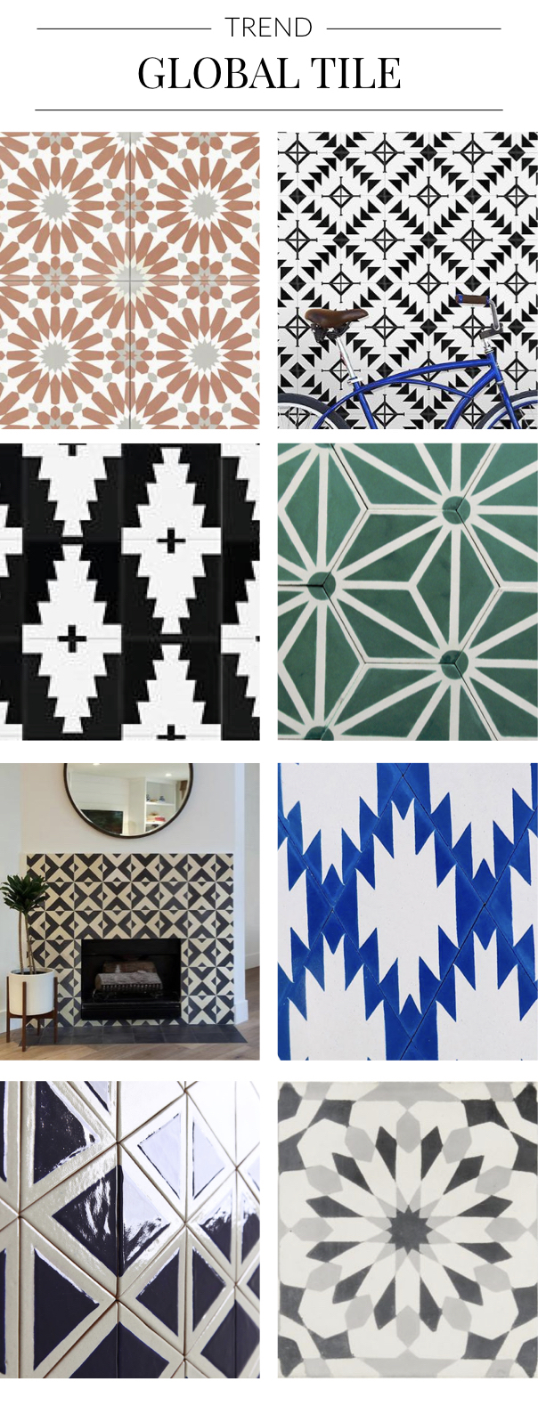 8 globally inspired tiles