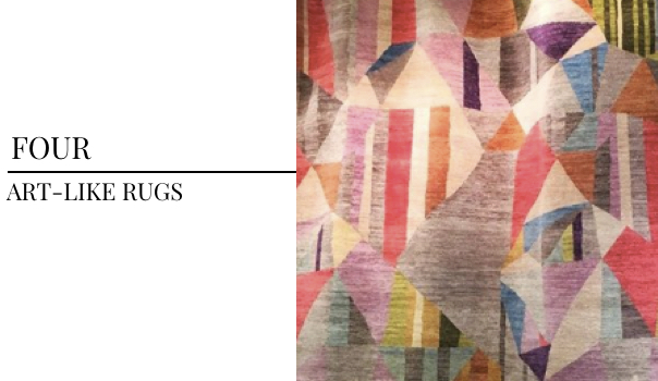2018 Interior Design Color Trends FJ Kashanian Rugs, Art Like Rugs, Vibrant Geometric Rugs