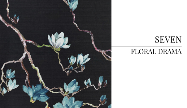 2018 Interior Design Color Trends Floral Drama, Edgy and Feminine Floral Print in Fashion and Interiors