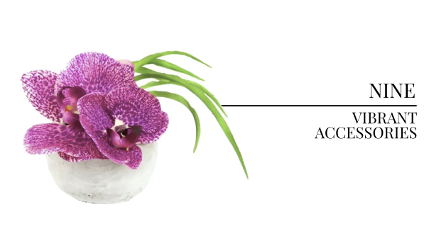 2018 Interior Design Color Trends Orchid Arrangements, Floral Interior Design and Home Accessories