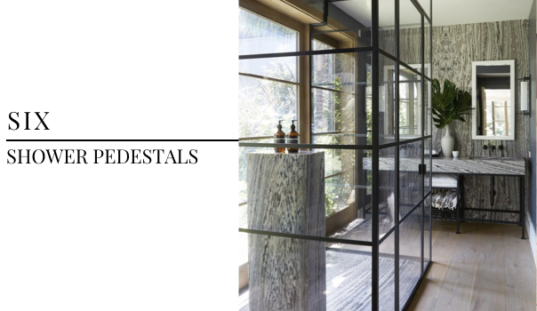 Best Summer Interior Design Trends 2018 - Marble Shower Pedestal