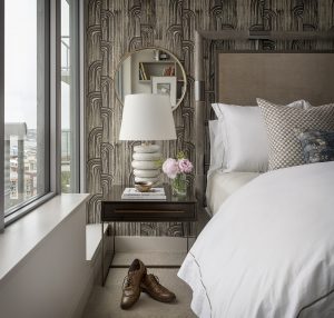 Pulp Design Studios Handsome Highrise - Master Bedroom Nightstand View