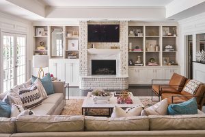 Pulp Design Studios - Classic with an Edge - Family Room Fireplace Wall