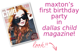 Dallas Child Magazine features Maxton’s Party!