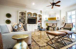 NEW WORK: #SophisticatedComfort Living Room & Kitchen
