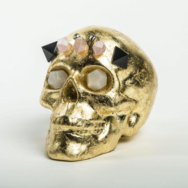 Pulp Home – Studded Gold Skull