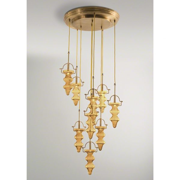 Pulp Home – Tea Light Chandelier-Amber:Yellow