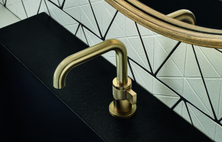 Hot Kitchen and Bath Trend: Matte Black and Brass
