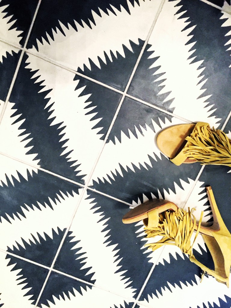 Ann Sacks Black and White Tile, Graphic Tile, Black and White Tiles, Concrete Tile, Modern Tile