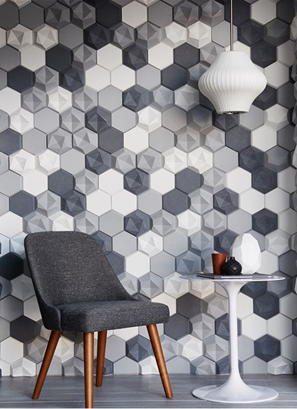 HOME TREND Dimensional Tile Pulp Design Studios
