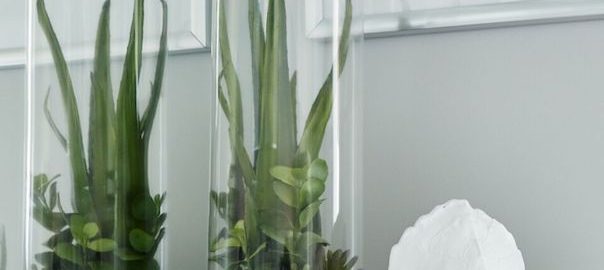 calming, zen bathroom