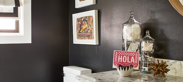 Guest bathroom designed by Carolina Gentry