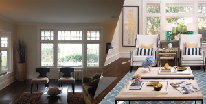 Fearless Style Fit for a Family, Before and After of a Stunning Coastal Style Family Home, Living Room