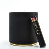 Pulp Design Studios Kismet Lounge Eye of Ra Matte Black Candle with Brass Lid and set of Pulp Matches