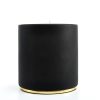 Pulp Design Studios Kismet Lounge Eye of Ra Matte Black Candle on Decorative Brass Lid