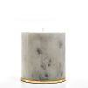 Pulp Design Studios Kismet Lounge Gemini Marble Candle on Brass Decorative Lid