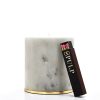 Pulp Design Studios Kismet Lounge Gemini Marble Candle on  Decorative Lid with Pulp Matches