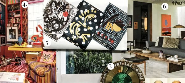 Interior Design Trends March 2018, Top Interior Design Trends 2018, Home Decor Trends, Artistic Colorful Murals, Tortoise Shell Decor, Marble Tech Accessories, Modern Hamman Design, Hamman Style Bathroom, Unique Home Decor Trays, St. Frank Home, Red Maximalist Home Decor, Tricked Out Amenities, Modern Portraiture, Unique Photographic Series, Brass and Malachite Home Decor, Jennifer Aniston Home