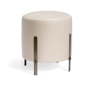 Bexly Stool, antique bronze, cream, faux leather, microfiber seat, seating, stool,