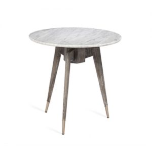 Bijou Marble, Side Table, grey-washed wood, Carrara marble, accent table, furniture,