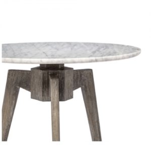 Bijou Marble, Side Table, grey-washed wood, Carrara marble, accent table, furniture,