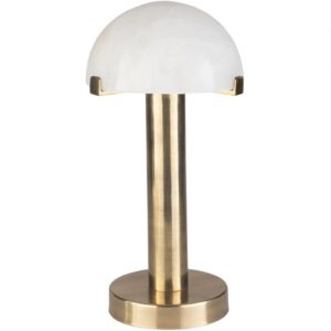 Ursula Table Lamp, Table Lamp, antique brass, stone shade, lighting, table lighting, table, lamp