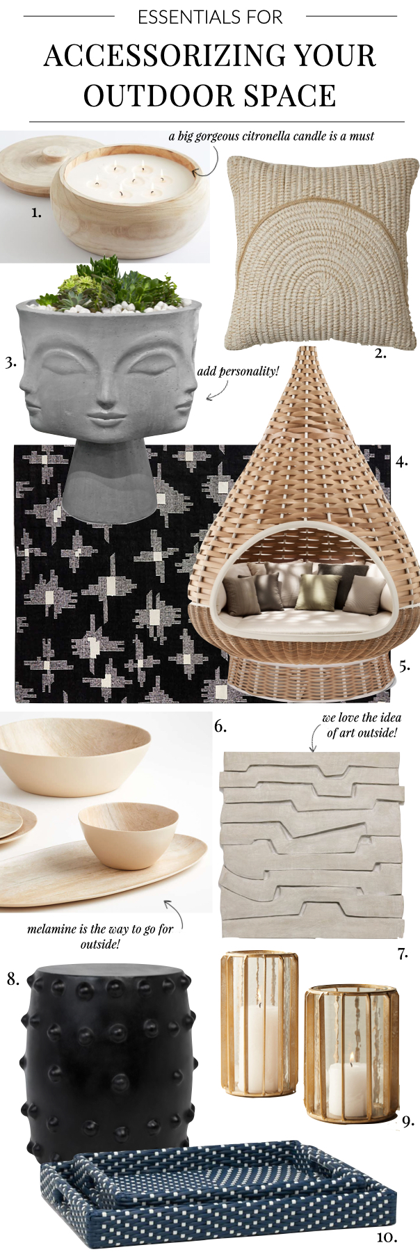 Five Accessories to Personalize Your Outdoor Space