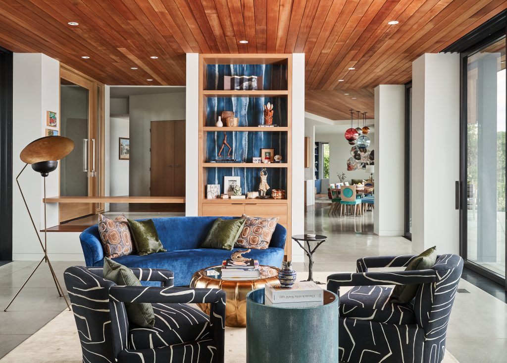 Luxury residential interior design project by Pulp Design Studios featuring layered textures and custom furnishings.
